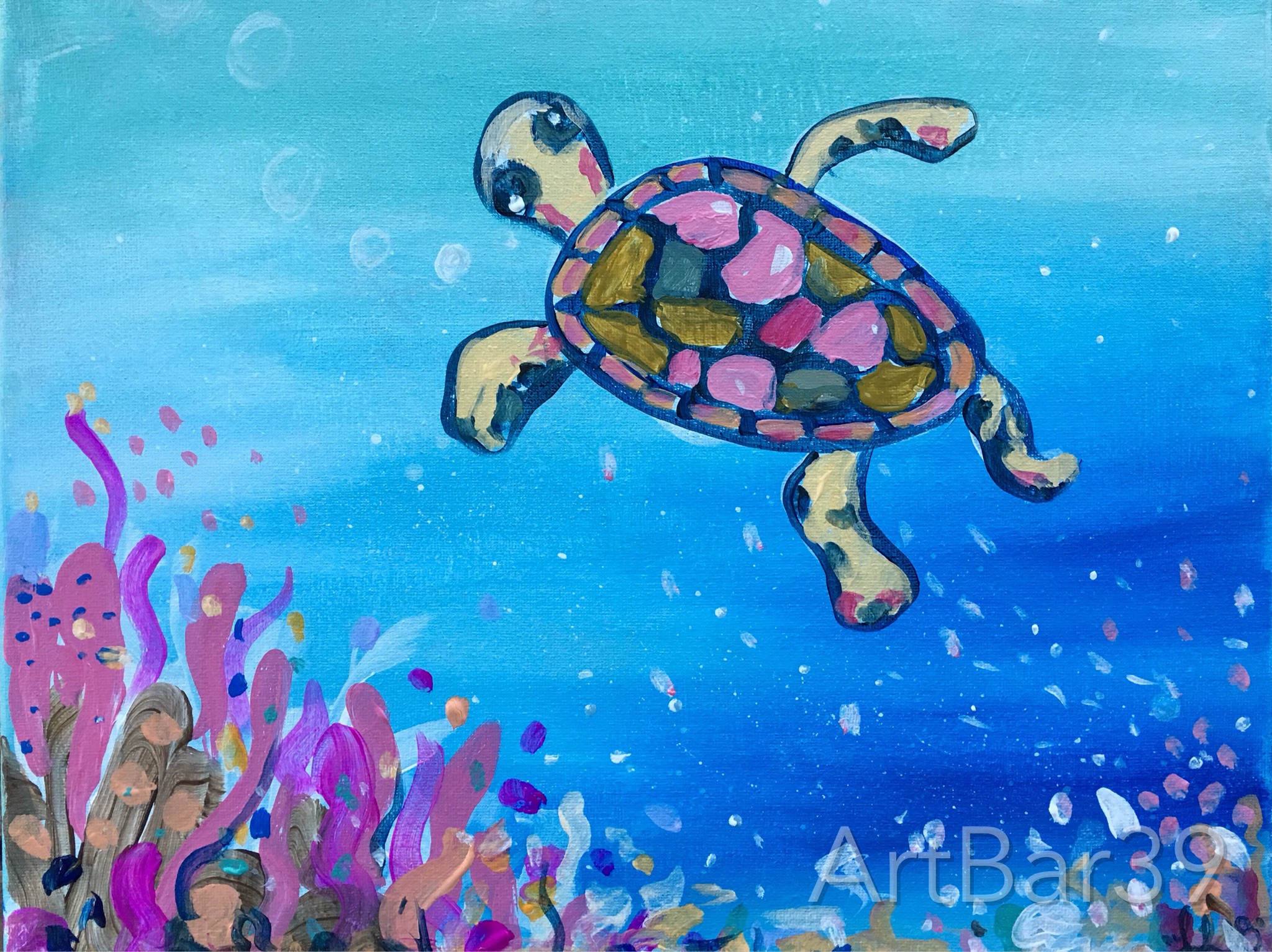 Sea Turtle on the Reef
