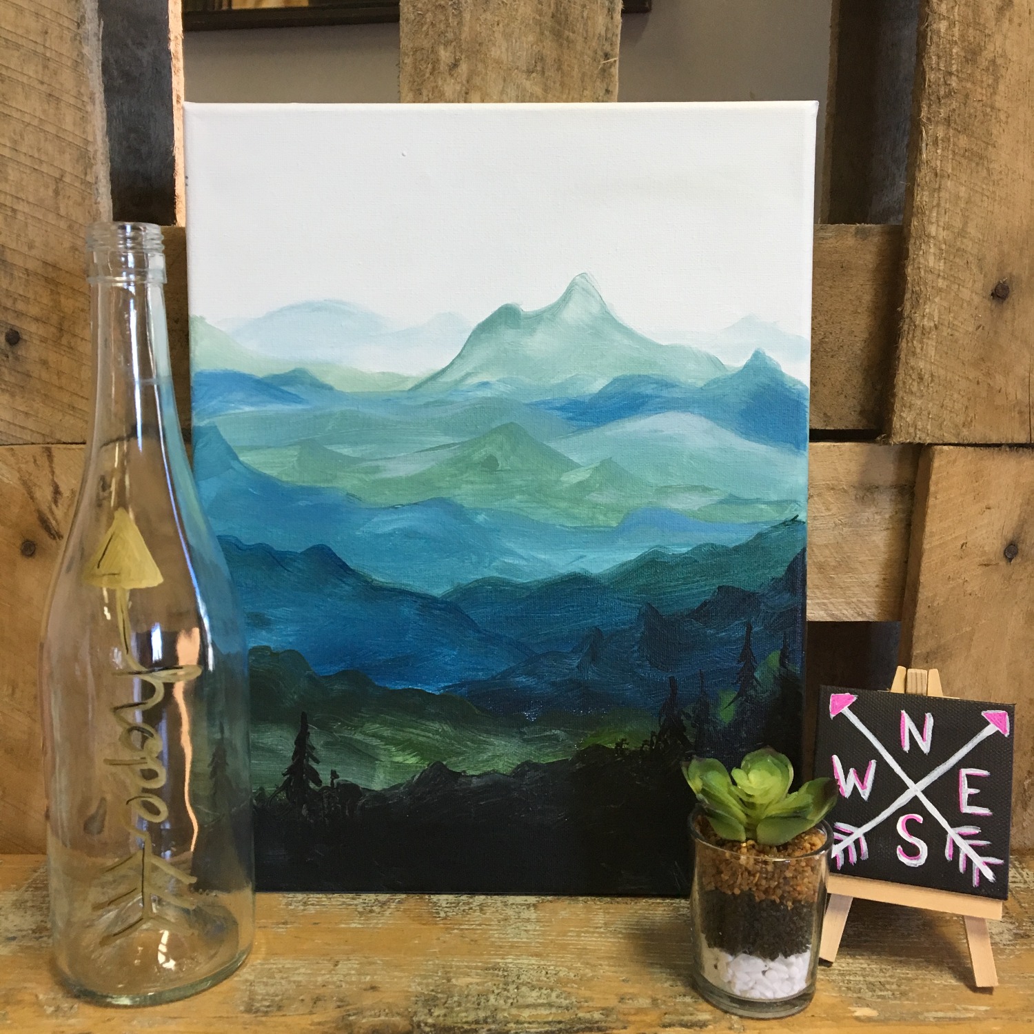 Mountain Views Painting
