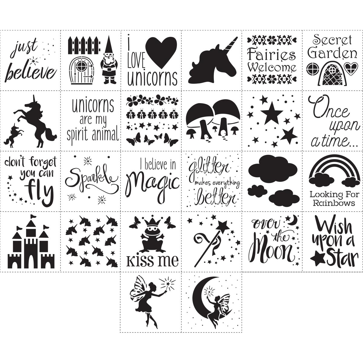 Fairy Tale Stencil Pack Options