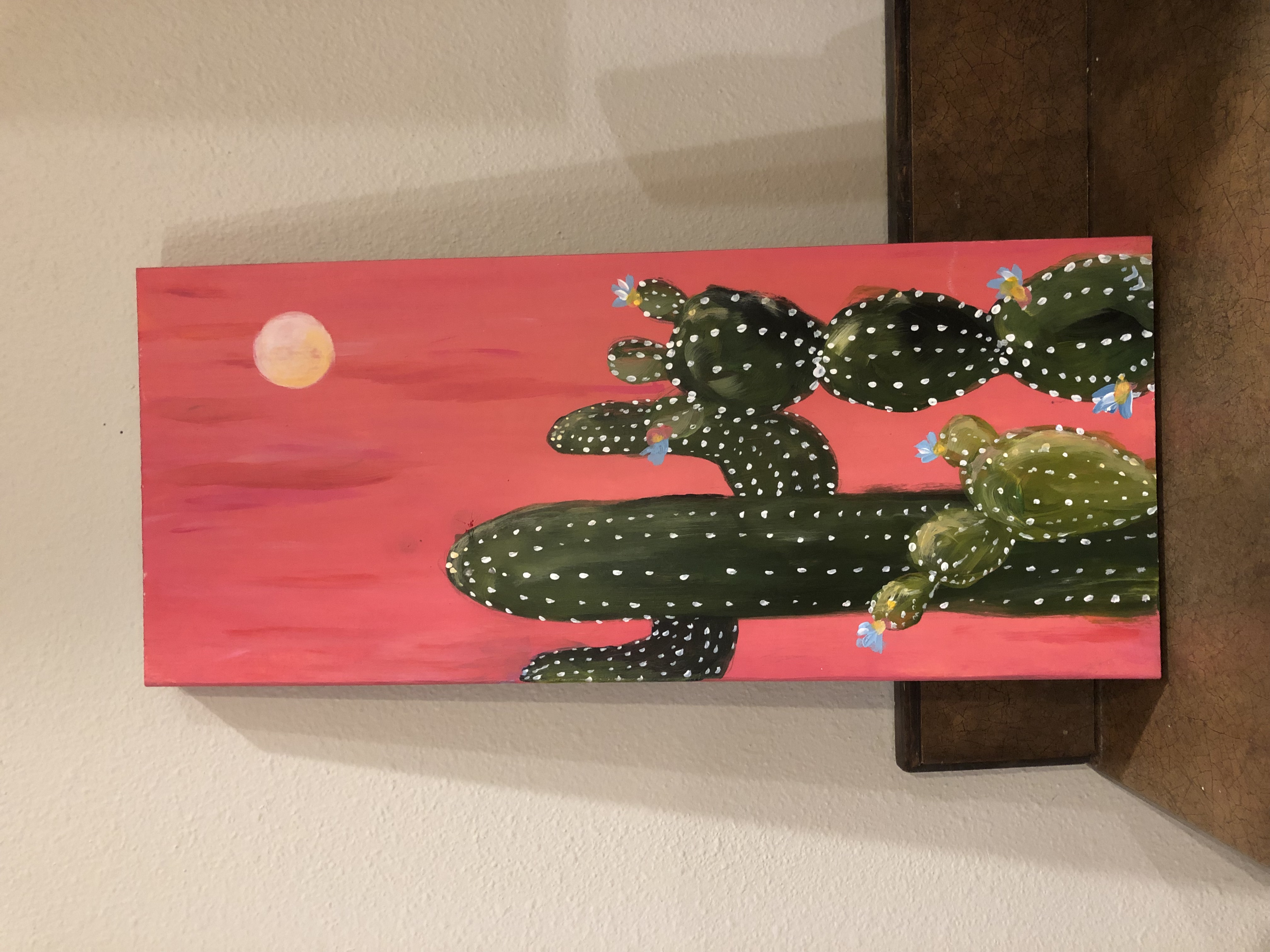 Cactus on Wood