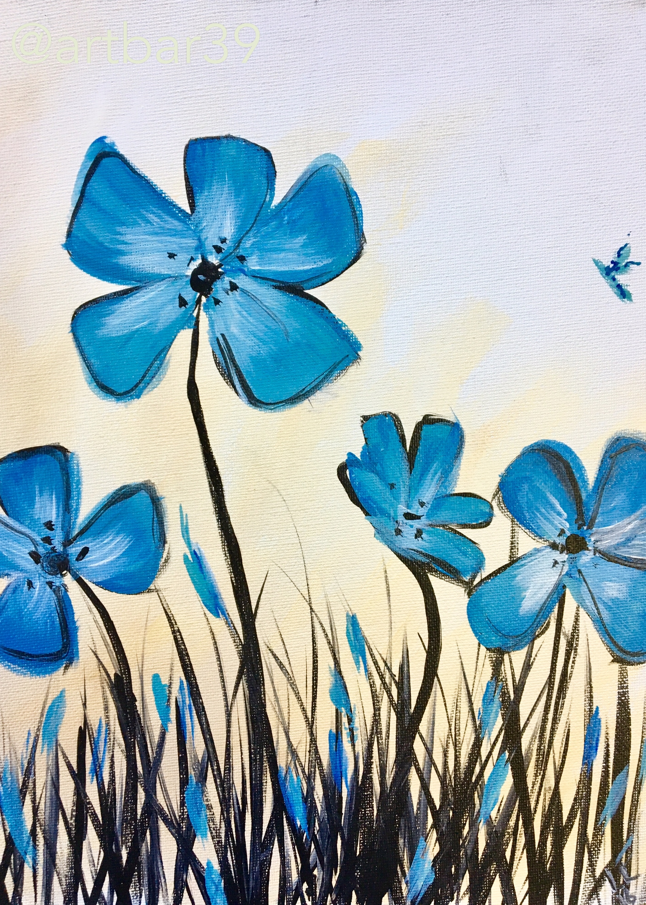 Blue Grass Flowers