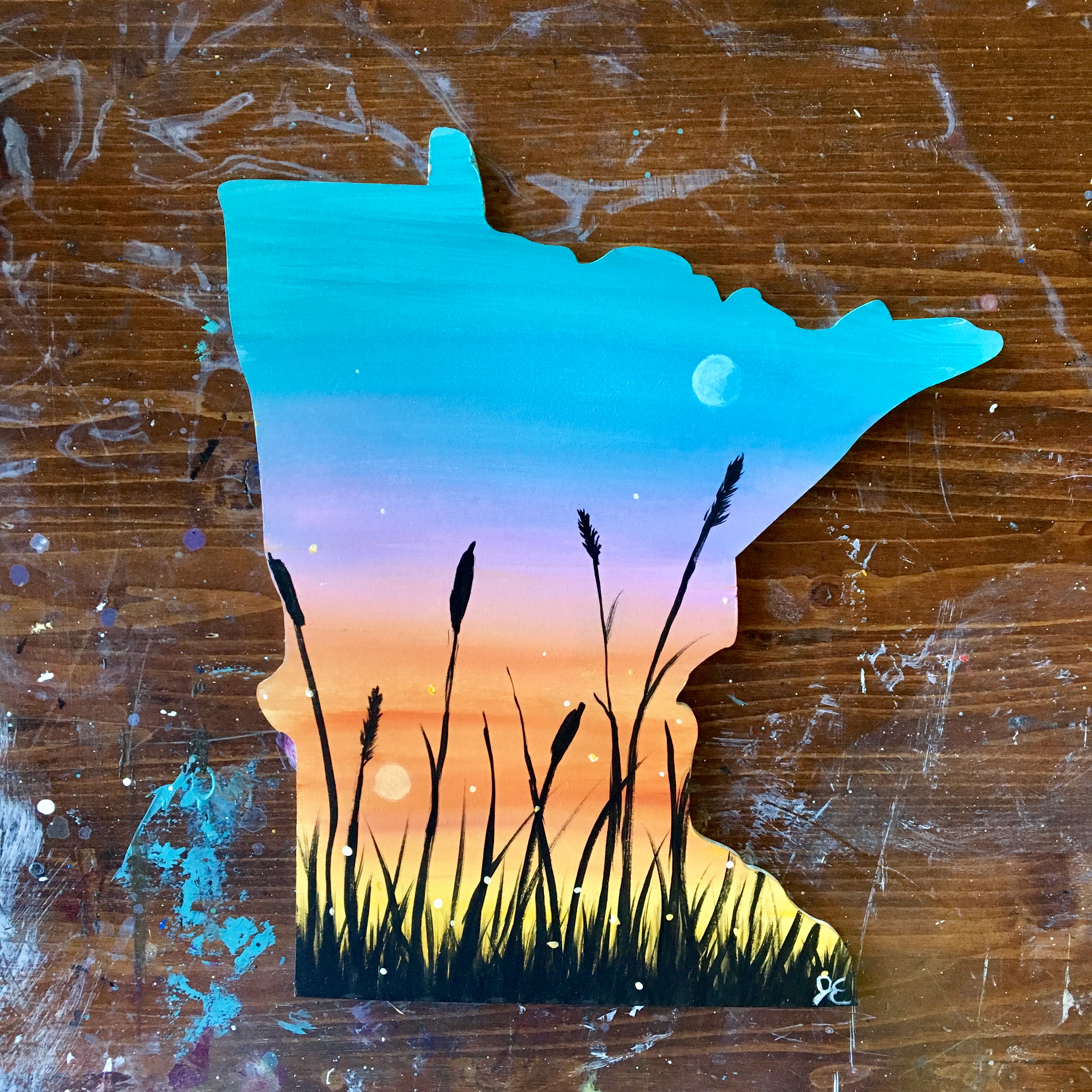 MN State Shape Cutout | art-bar-39