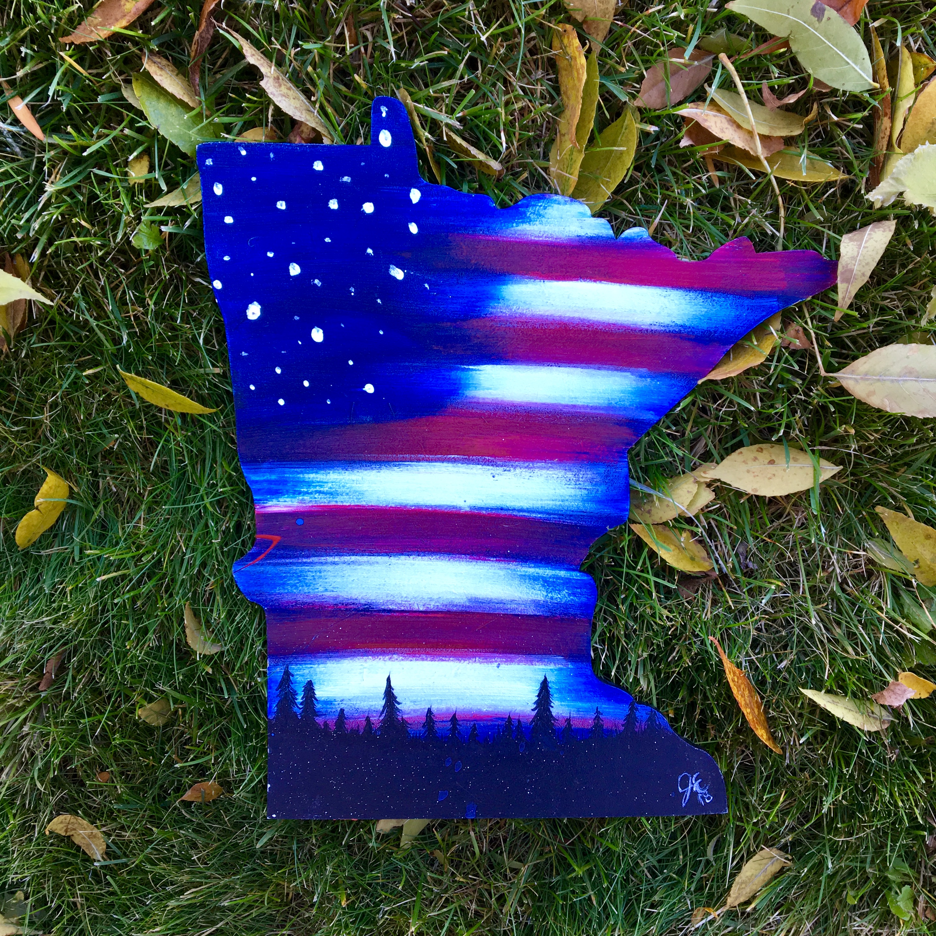 Patriotic Woods on MN shape