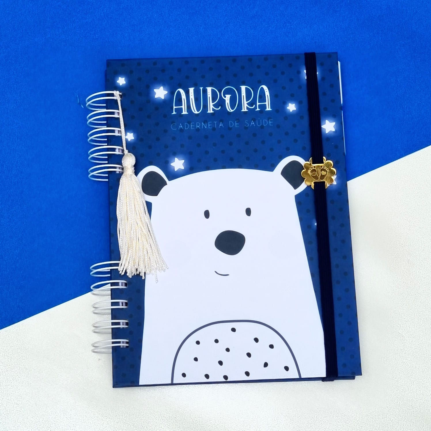 Caderneta de Saúde Personalizada_Urso Minimalista