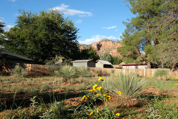 views of the rocks from the lot.