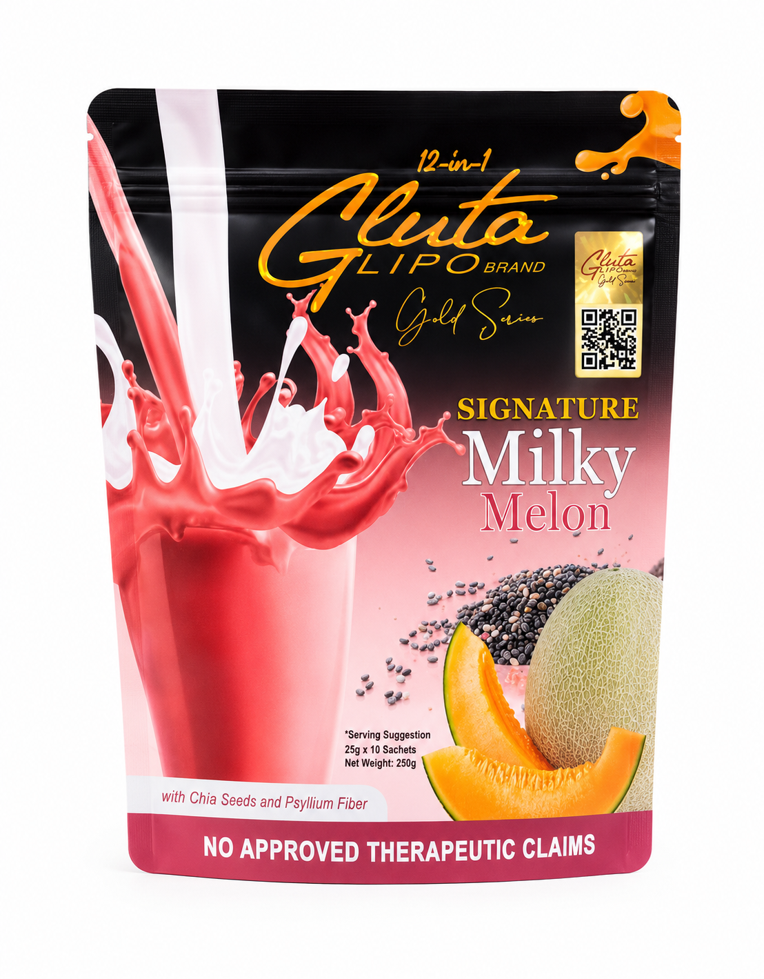 GlutaLipo Gold Series Signature Milky Melon 10 Sachets