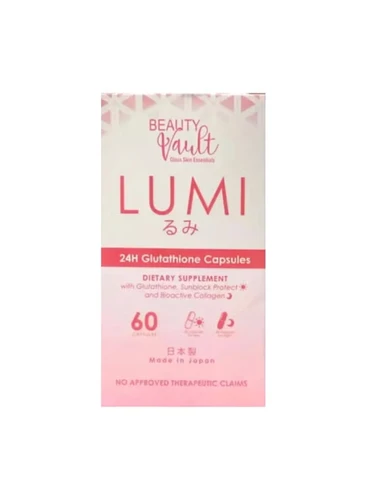 lumi 24h glutathione capsules Beauty Vault Weight:10gm
