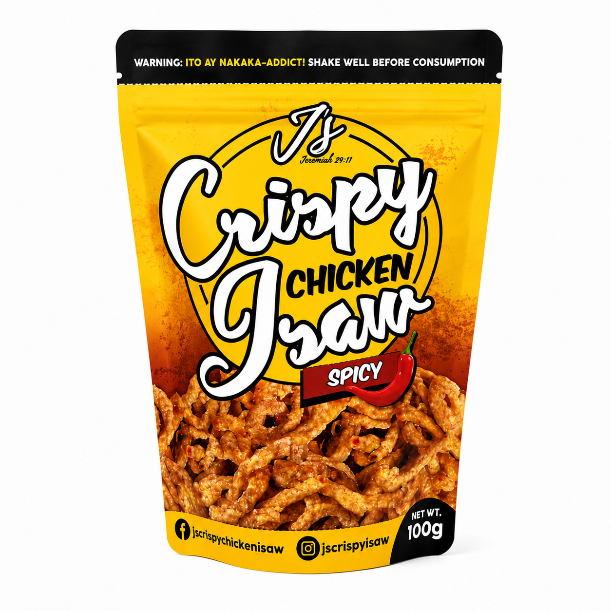 J'S Crispy Chicken Isaw Snack – Spicy Flavor