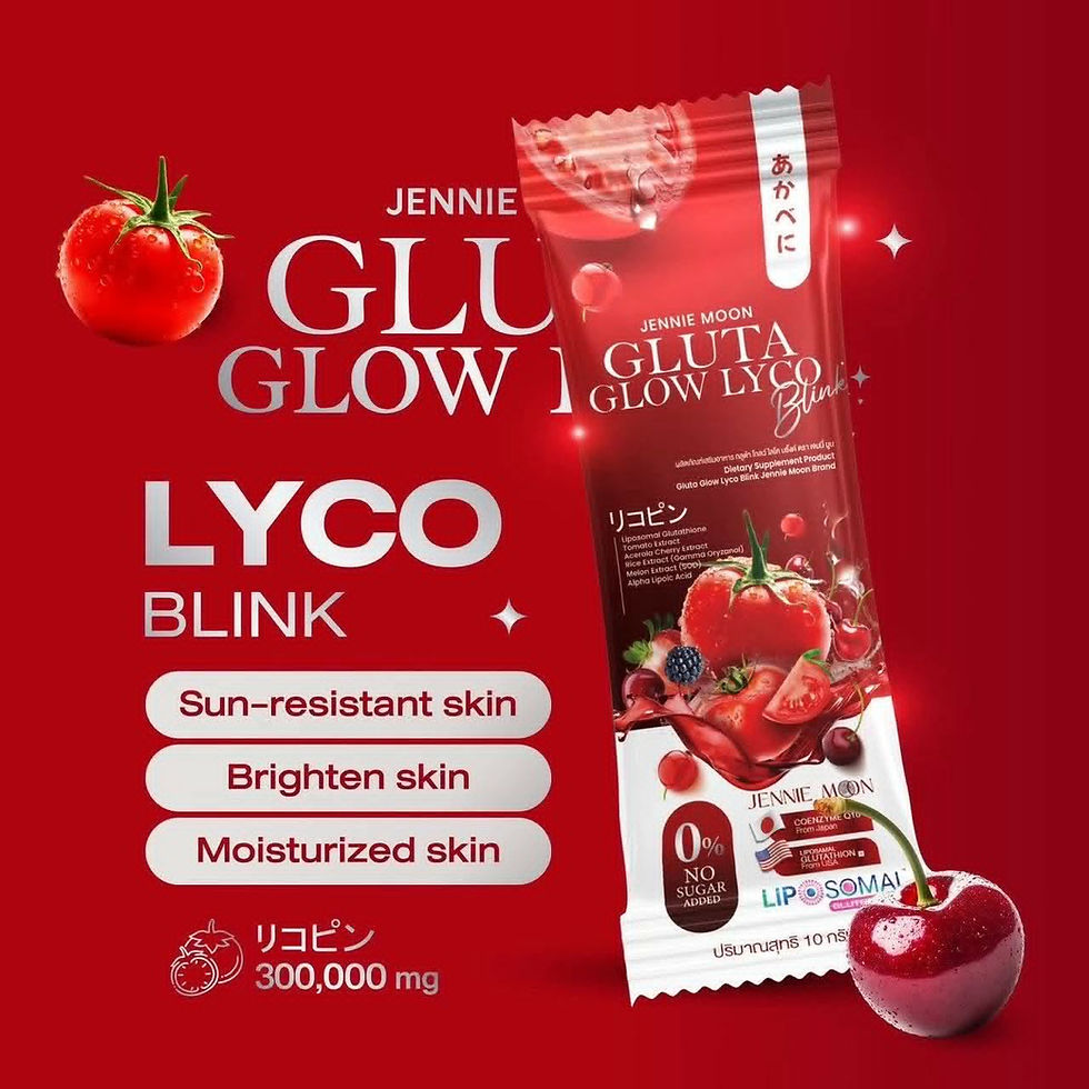 Thumbnail: Jennie Moon Gluta Glow Lyco Blink Drink Powder, 30 Sachets (10g Each)