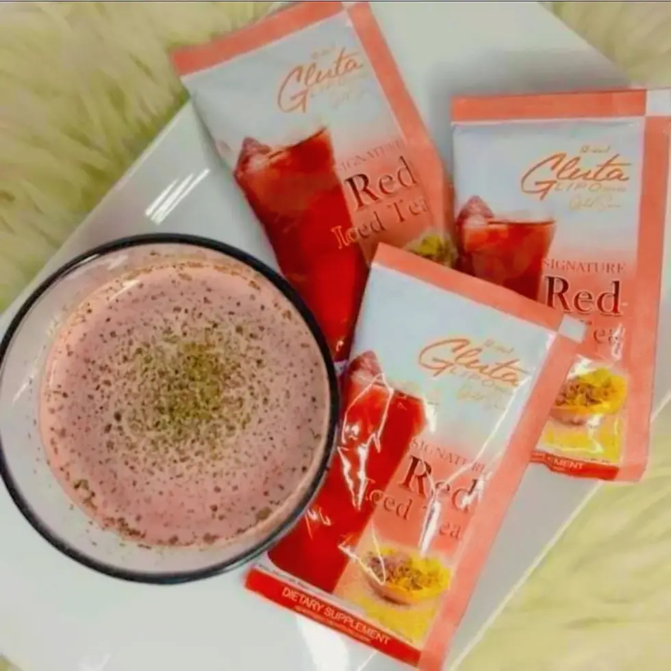 Thumbnail: Gluta Lipo Gold Series Red Iced Tea 10 Sachets