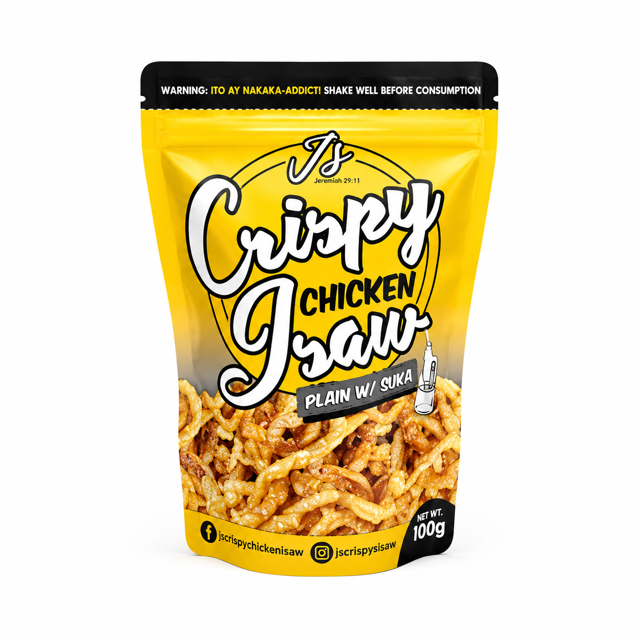 J's Crispy Chicken Isaw Snack – Plain with Suka