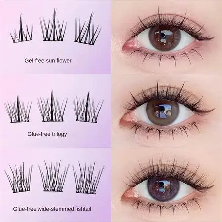 Thumbnail: MARIKIT.X Self-Adhesive False Eyelashes – Sunflower Style, 120 Pcs