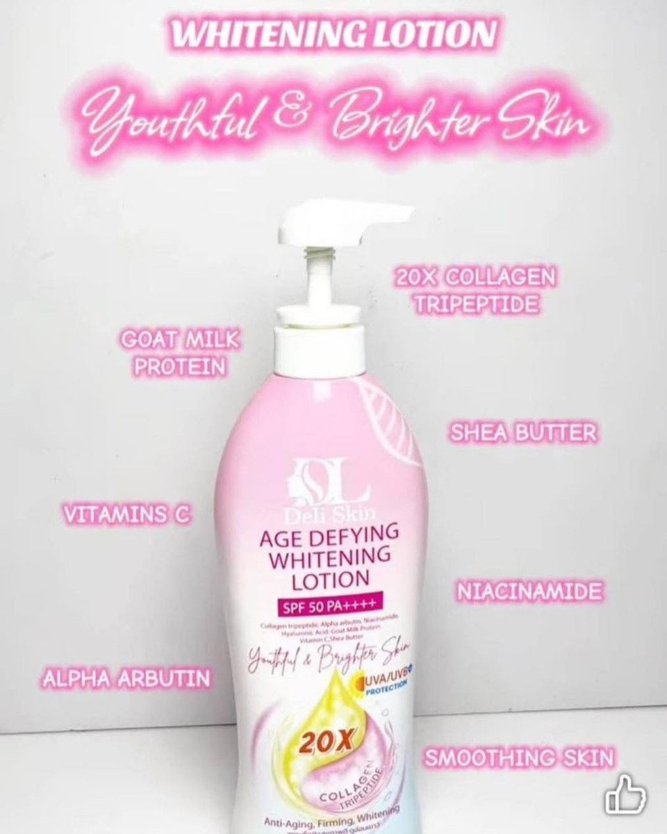 Thumbnail: Deli Skin Age Defying Whitening Lotion SPF50 PA++++, 500ml
