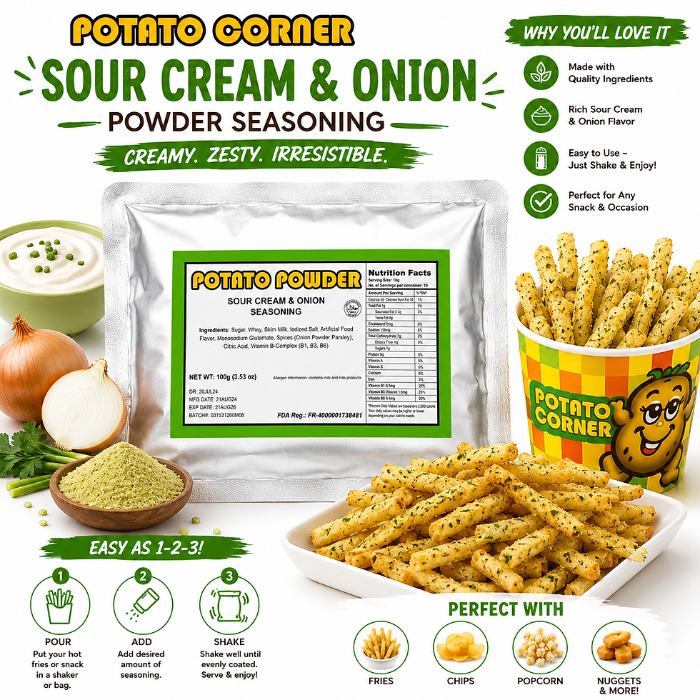Thumbnail: Potato Corner Sour Cream & Onion Powder Seasoning 100g
