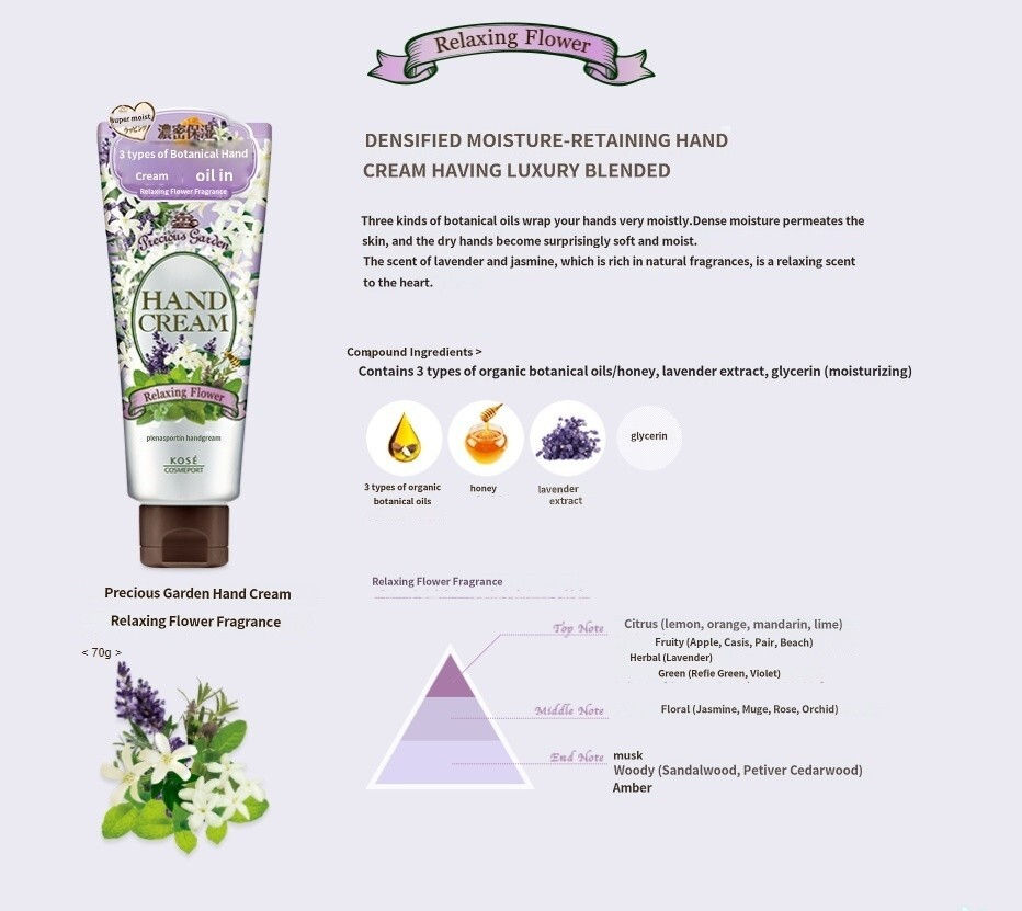 Thumbnail: Precious Garden Hand Cream – Relaxing Flower 70g
