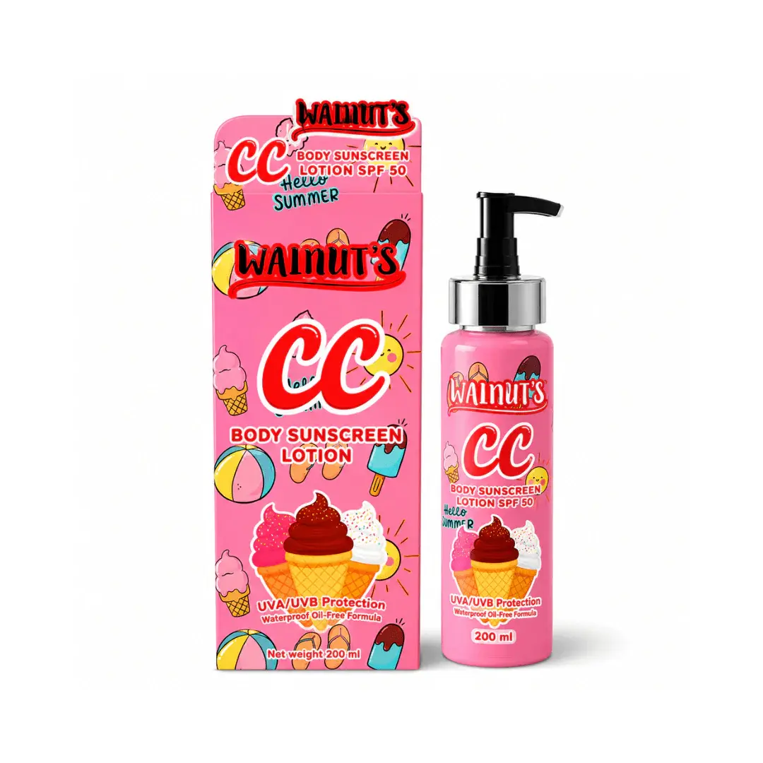 CC Body Sunscreen Lotion SPF50 Pink (Medium Skin) 200ml
