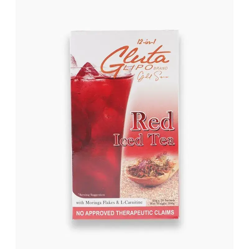 Gluta Lipo Gold Series Red Iced Tea 10 Sachets