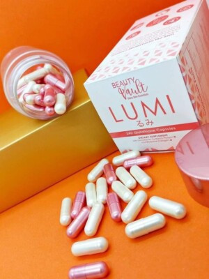 beauty vault glutathione review Lumi 24H Capsules 5,5'-(Disulfanediylbis((3-((carboxymethyl)amino)-3-oxopropane-1,2-diyl)azanediyl))bis(2-amino-5-oxopentanoic acid) | C20H32N6O12S2