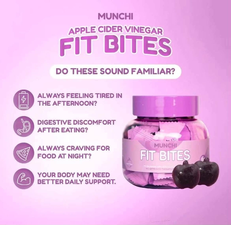 Thumbnail: MUNCHI Fit Bites Apple Cider Vinegar Gummies