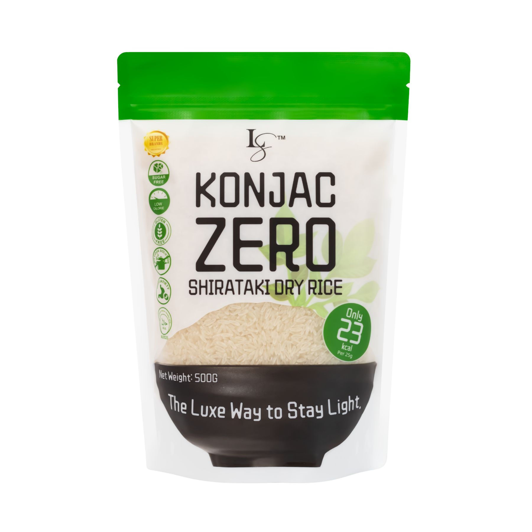Luxe Slim Shirataki Dry Rice Konjac Zero, 500g