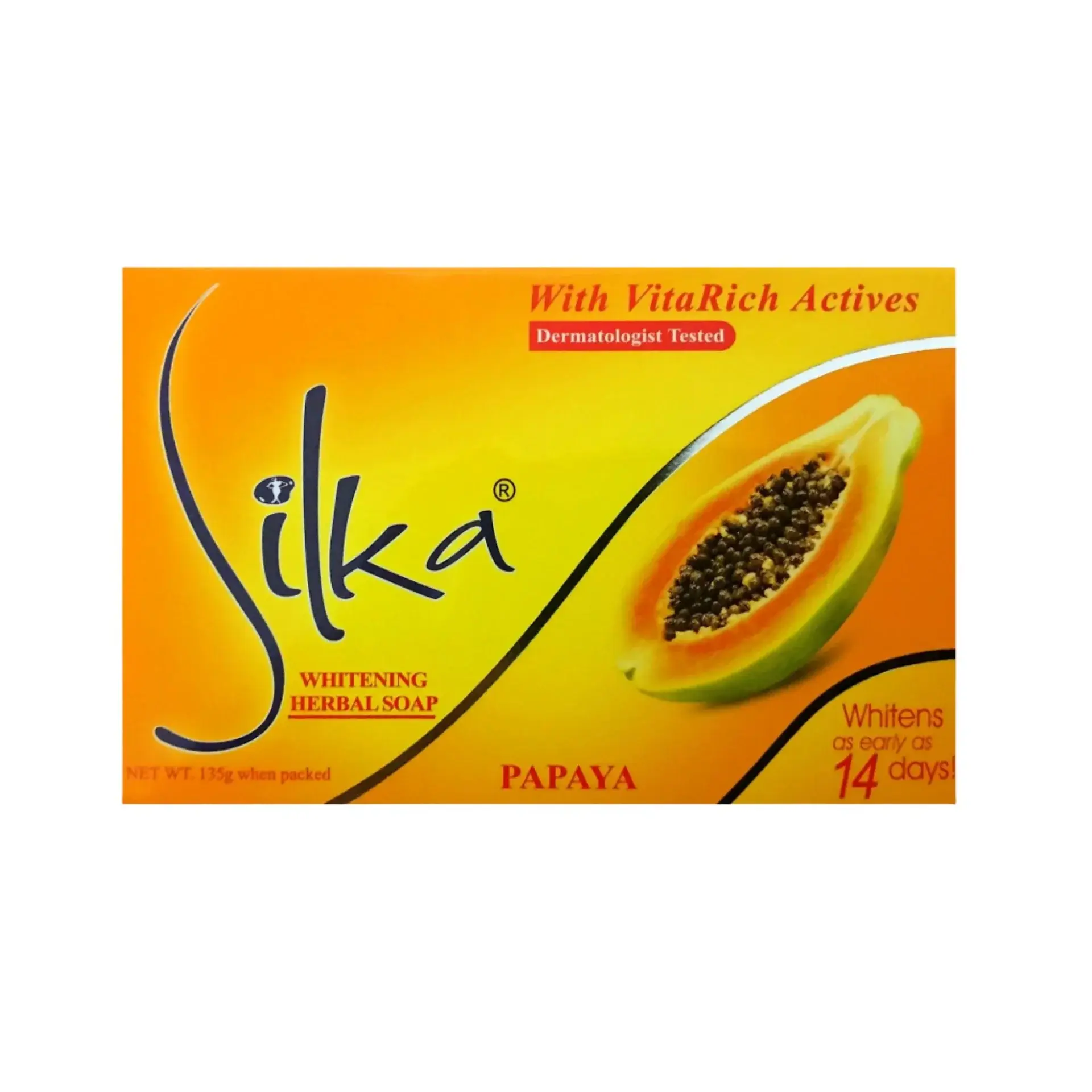 Silka Papaya Whitening Herbal Soap 135g