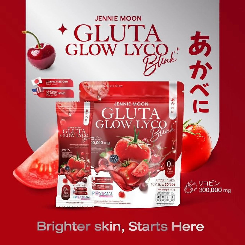 Thumbnail: Jennie Moon Gluta Glow Lyco Blink Drink Powder, 30 Sachets (10g Each)