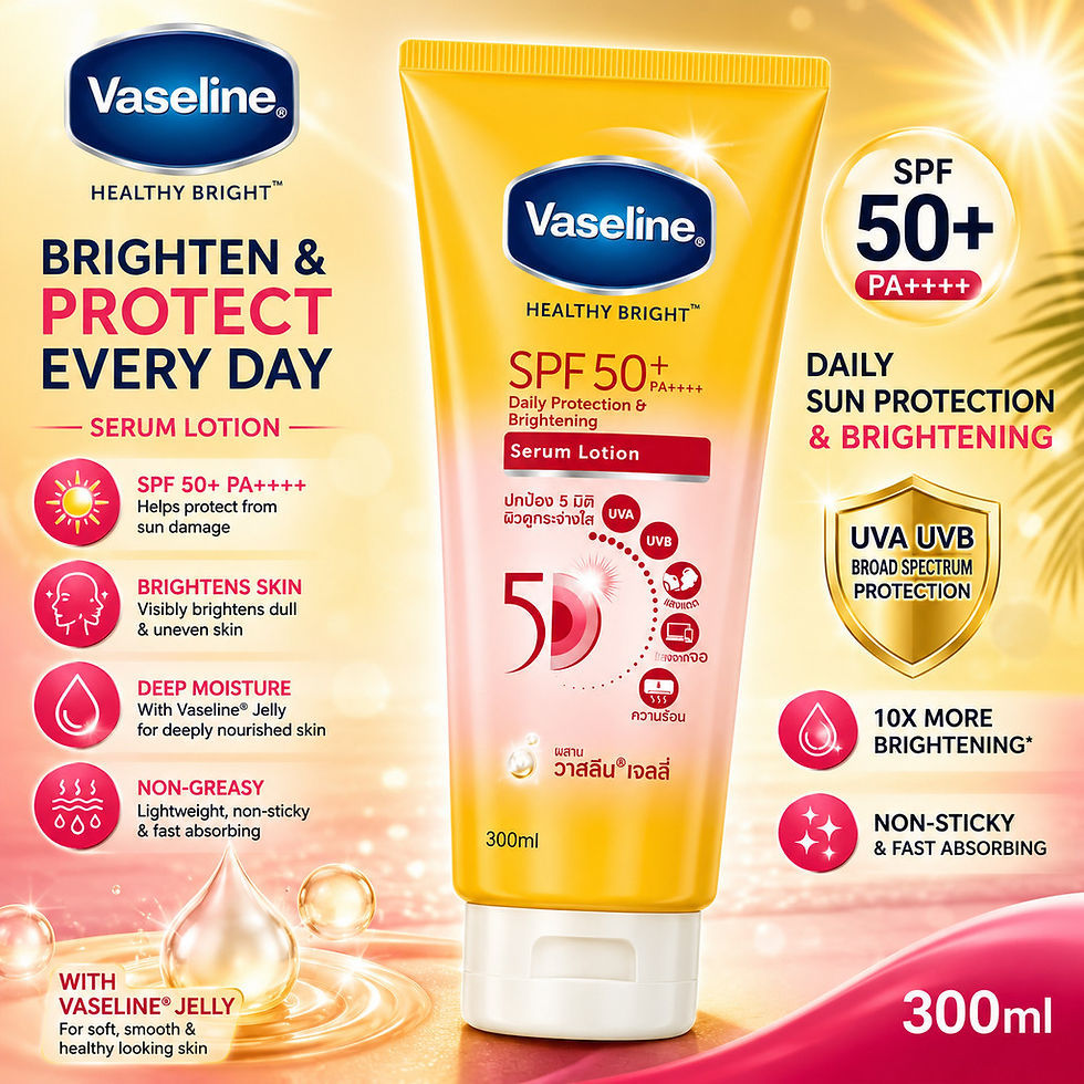 Thumbnail: Vaseline Healthy Bright SPF50+ PA+++ Daily Protection & Brightening Serum Lotion