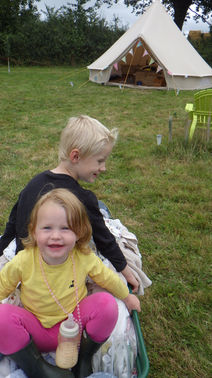 bell tent glamping family friendly