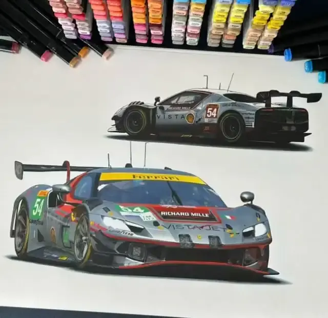 Thumbnail: Alpha Model 1/24 Ferrari 296GT3 Ver.B - Vista AF Corse 2024-2025