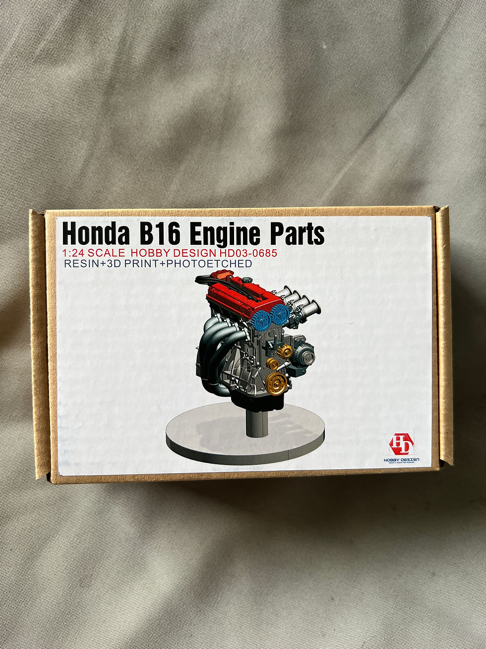 Hobby Design 1/24 Honda B16 Engine detail set