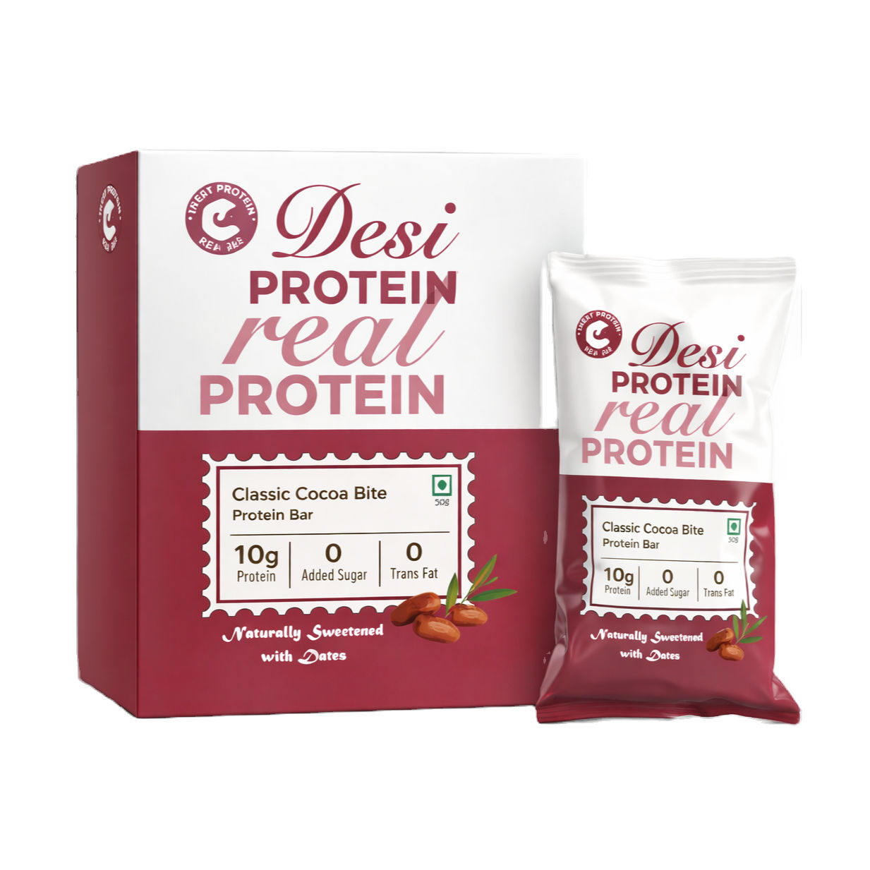 Classic Cocoa Bite Protein Bars: Box of 3
