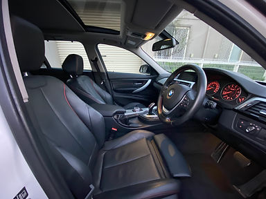 Interior of a bmw 3-series wagon
