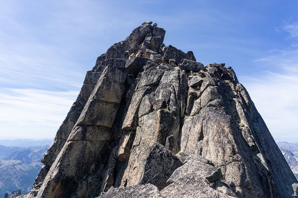 The final bit to the summit