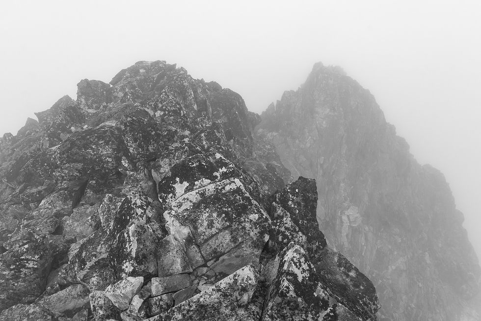Socked in summit