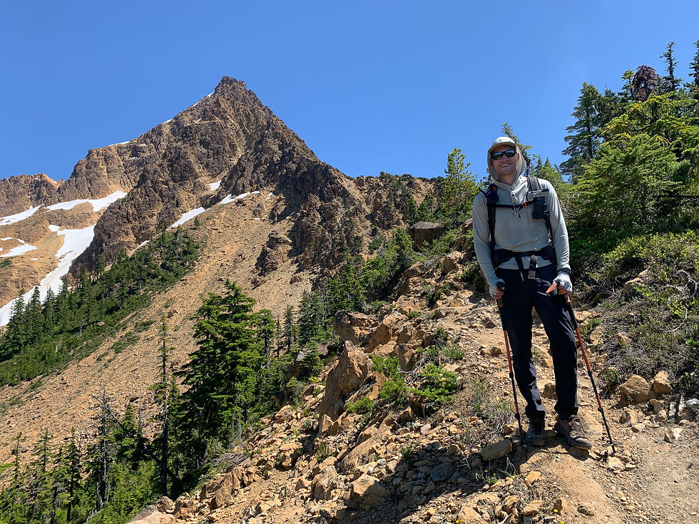 Eric ready to tackle the west ridge