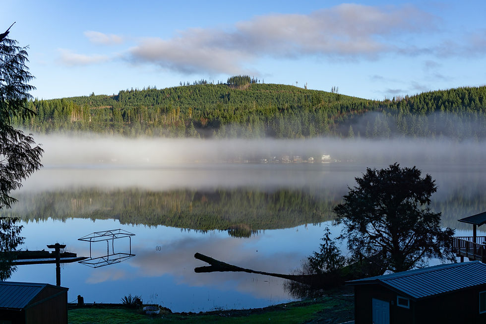 Morning fog on Lake Cavanaugh