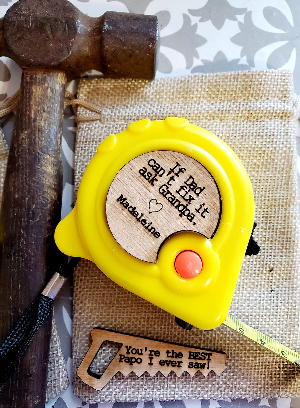 Thumbnail: Customized Tape Measure - Father's Day gift