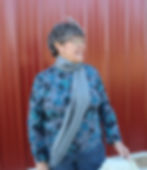 Thumbnail: Solid Baby Alpaca Scarf (Blue)