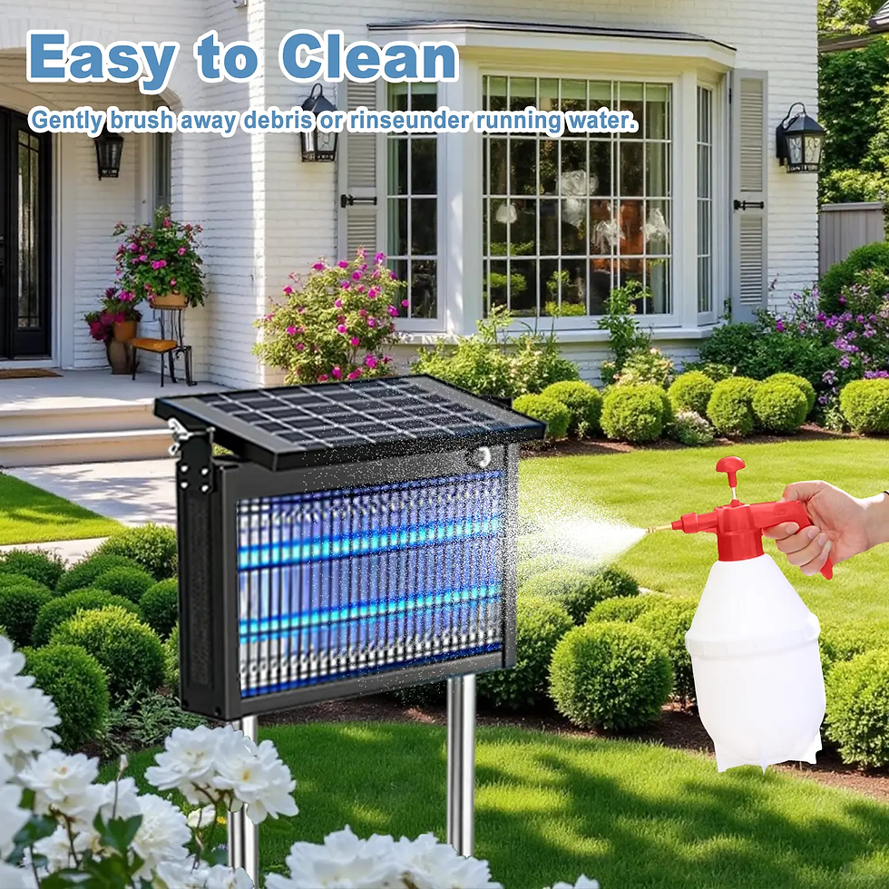 Thumbnail: Gainstarx Solar Bug Zapper Outdoor Waterproof Electric Mosquito and Fly Zapper w
