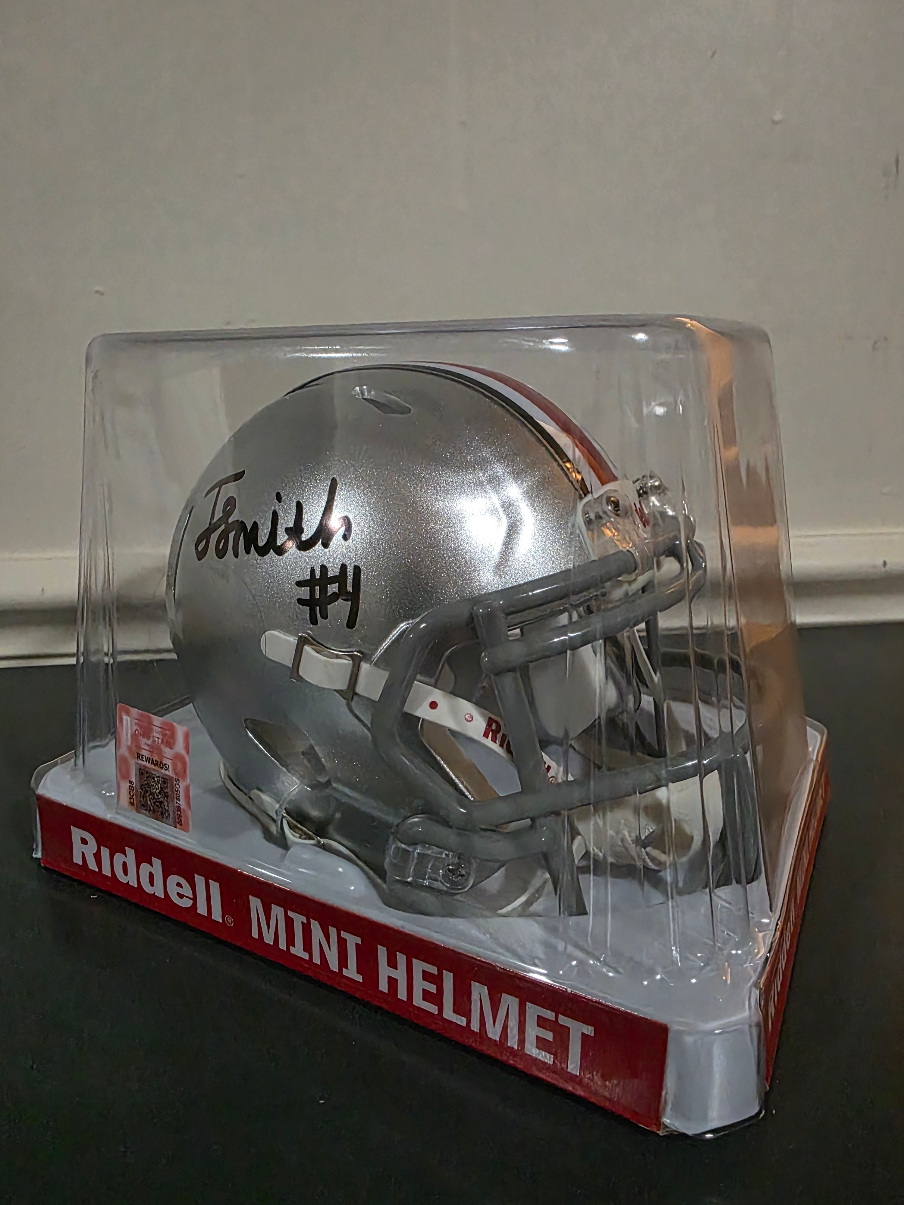 Jeremiah Smith Ohio State Buckeyes Signed Mini Helmet Raffle Entry