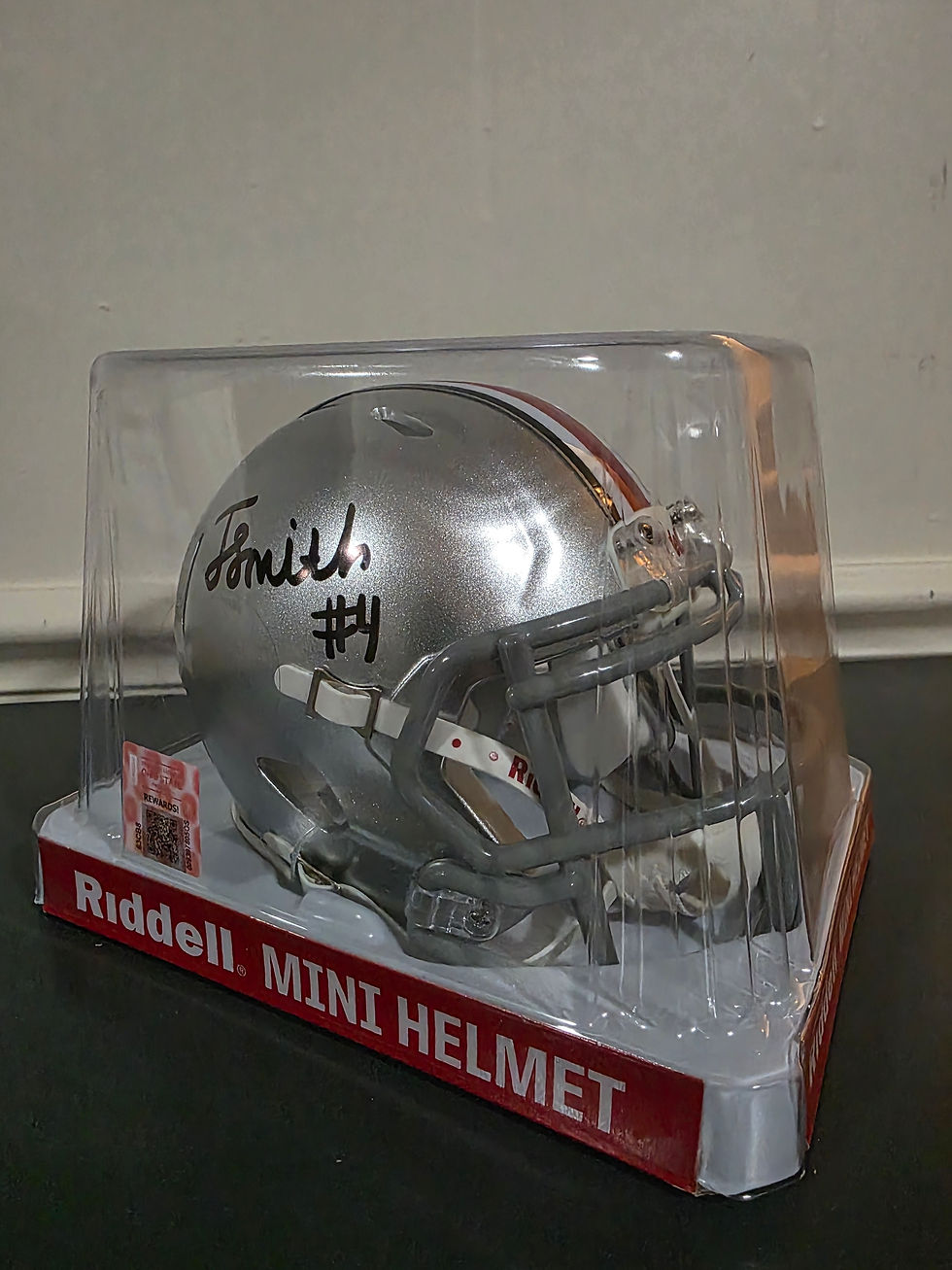 Thumbnail: Jeremiah Smith Ohio State Buckeyes Signed Mini Helmet Raffle Entry