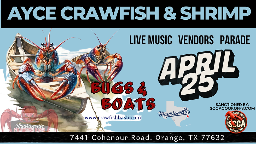 Bugs & Boats - Mauriceville Crawfish Bash