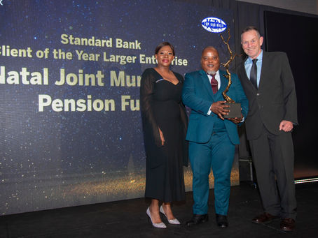 Standard Bank Client of The Year Larger Enterprise - The winner is Natal Joint Municipal Pension Fund