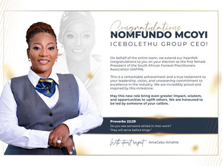 Dr. Nomfundo Mcoyi: Trailblazing as SAFPA's First Female President