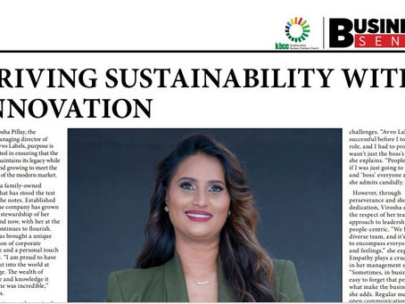 Virosha Pillay - DRIVING SUSTAINABILITY WITH INNOVATION