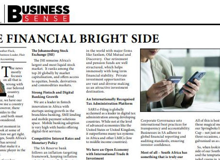 Heather Flack, Celebrating South Africa's Economic Strengths and Resilient Spirit