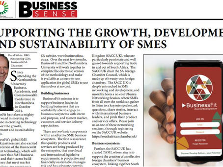 SUPPORTING THE GROWTH, DEVELOPMENT AND SUSTAINABILITY OF SMES - David White