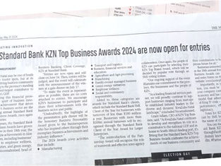 The prestigious Standard Bank KZN Top Business Awards 2024 are now open for entries