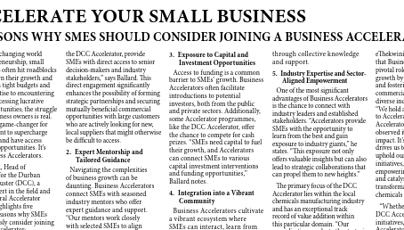 Accelerate your small business - 5 reasons why SMEs should consider joining a business accelerator