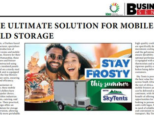 THE ULTIMATE SOLUTION FOR MOBILE COLD STORAGE - Sky Tents